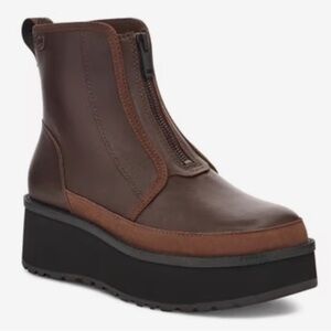 UGG Cityfunc Zip Water-Resistant Platform Bootie in excellent condition.